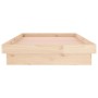 Estructura de cama con LED madera maciza 90x190 cm de , Camas y somieres - Ref: Foro24-820002, Precio: 118,12 €, Descuento: %