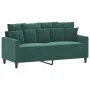 Dark green velvet 2-piece sofa set with cushions by , Sofas - Ref: Foro24-3201702, Price: 416,74 €, Discount: %
