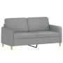 Sofá de 2 plazas de tela gris claro 140 cm de , Sofás - Ref: Foro24-359478, Precio: 235,61 €, Descuento: %