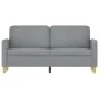 2 seater sofa in light gray fabric 140 cm by , Sofas - Ref: Foro24-359478, Price: 232,03 €, Discount: %