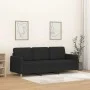 Sofá de 3 plazas de tela negro 180 cm de , Sofás - Ref: Foro24-359490, Precio: 367,38 €, Descuento: %