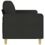 Sofá de 3 plazas de tela negro 180 cm de , Sofás - Ref: Foro24-359490, Precio: 367,38 €, Descuento: %