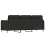 Sofá de 3 plazas de tela negro 180 cm de , Sofás - Ref: Foro24-359490, Precio: 376,35 €, Descuento: %