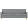 Sofá de 3 plazas de tela gris claro 180 cm de , Sofás - Ref: Foro24-359486, Precio: 320,61 €, Descuento: %