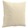 Sofa set with cushions 3 pieces cream fabric by , Sofas - Ref: Foro24-3202072, Price: 624,53 €, Discount: %