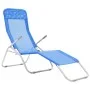 Klappbare Sonnenliegen 2 Einheiten aus blauem Textilene von vidaXL, Liegen - Ref: Foro24-44337, Preis: 128,11 €, Rabatt: %