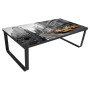 Mesa de centro con tablero de cristal rectangular en Mesas de centro | Comprar online en Foru.es