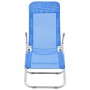 Tumbonas plegables 2 unidades textilene azul de vidaXL, Tumbonas - Ref: Foro24-44337, Precio: 146,23 €, Descuento: %