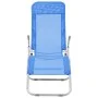 Tumbonas plegables 2 unidades textilene azul de vidaXL, Tumbonas - Ref: Foro24-44337, Precio: 128,11 €, Descuento: %