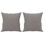 Juego de sofás con cojines 2 piezas tela gris taupe de , Sofás - Ref: Foro24-3202109, Precio: 429,04 €, Descuento: %