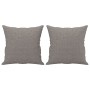 Juego de sofás con cojines 2 piezas tela gris taupe de , Sofás - Ref: Foro24-3202109, Precio: 435,62 €, Descuento: %