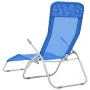 Tumbonas plegables 2 unidades textilene azul de vidaXL, Tumbonas - Ref: Foro24-44337, Precio: 128,11 €, Descuento: %