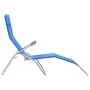Tumbonas plegables 2 unidades textilene azul de vidaXL, Tumbonas - Ref: Foro24-44337, Precio: 128,11 €, Descuento: %