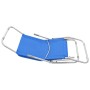 Tumbonas plegables 2 unidades textilene azul de vidaXL, Tumbonas - Ref: Foro24-44337, Precio: 146,23 €, Descuento: %
