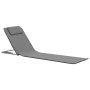 Estera de playa plegable 2 unidades acero y tela gris de vidaXL, Tumbonas - Ref: Foro24-44330, Precio: 42,20 €, Descuento: %