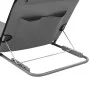 Estera de playa plegable 2 unidades acero y tela gris de vidaXL, Tumbonas - Ref: Foro24-44330, Precio: 54,67 €, Descuento: %