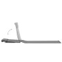 Estera de playa plegable 2 unidades acero y tela gris de vidaXL, Tumbonas - Ref: Foro24-44330, Precio: 42,20 €, Descuento: %