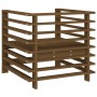 Sillones de jardín 2 unidades madera maciza pino marrón miel de , Sofás modulares de exterior - Ref: Foro24-825628, Precio: 1...
