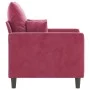 Roter Samtsessel 60 cm von , Sofas - Ref: Foro24-359287, Preis: 102,95 €, Rabatt: %