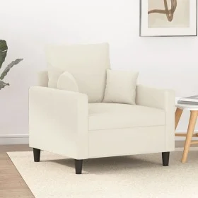 Sillón de terciopelo color crema 60 cm de , Sofás - Ref: Foro24-359291, Precio: 169,29 €, Descuento: %