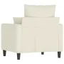 Sillón de terciopelo color crema 60 cm de , Sofás - Ref: Foro24-359291, Precio: 169,29 €, Descuento: %