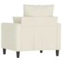 Sillón de terciopelo color crema 60 cm de , Sofás - Ref: Foro24-359291, Precio: 173,64 €, Descuento: %