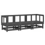 Garden furniture set 3 pieces solid gray pine wood by , Modular outdoor sofas - Ref: Foro24-825417, Price: 185,76 €, Discount: %