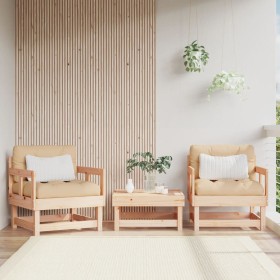 Sillones de jardín 2 unidades madera maciza de pino de , Sofás modulares de exterior - Ref: Foro24-825387, Precio: 113,59 €, ...