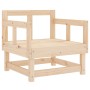 Sillones de jardín 2 unidades madera maciza de pino de , Sofás modulares de exterior - Ref: Foro24-825387, Precio: 113,59 €, ...