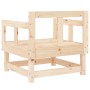Sillones de jardín 2 unidades madera maciza de pino de , Sofás modulares de exterior - Ref: Foro24-825387, Precio: 113,59 €, ...