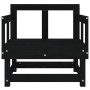 Sillones de jardín 2 unidades madera maciza pino negro de , Sofás modulares de exterior - Ref: Foro24-825391, Precio: 135,74 ...