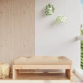 Garden stool solid pine wood 120x80 cm by , Modular outdoor sofas - Ref: Foro24-825751, Price: 90,17 €, Discount: %