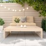 Taburete de jardín madera maciza de pino 120x80 cm de , Sofás modulares de exterior - Ref: Foro24-825751, Precio: 91,09 €, De...