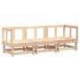 Juego de muebles de jardín 3 piezas madera maciza de pino de , Sofás modulares de exterior - Ref: Foro24-825415, Precio: 161,...