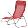 Tumbonas plegables 2 unidades textilene rojo de vidaXL, Tumbonas - Ref: Foro24-44339, Precio: 147,68 €, Descuento: %