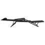 Tumbonas plegables con reposapiés 2 unidades acero negro de vidaXL, Tumbonas - Ref: Foro24-44343, Precio: 109,25 €, Descuento: %