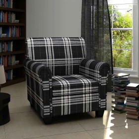 Sillón con cojín de tela negro en Sillones | Comprar online en Foru.es