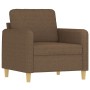 Sillón de tela marrón 60 cm de , Sofás - Ref: Foro24-359465, Precio: 146,59 €, Descuento: %
