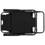 Tumbonas plegables con reposapiés 2 unidades acero negro de vidaXL, Tumbonas - Ref: Foro24-44343, Precio: 109,25 €, Descuento: %