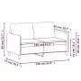 2 seater brown fabric sofa 120 cm by , Sofas - Ref: Foro24-359473, Price: 199,65 €, Discount: %