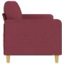 Sofá de 3 plazas de tela rojo tinto 180 cm de , Sofás - Ref: Foro24-359492, Precio: 222,16 €, Descuento: %