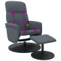 Sillón reclinable masaje con reposapiés terciopelo gris oscuro de , Sillones - Ref: Foro24-356701, Precio: 189,84 €, Descuent...