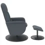 Sillón reclinable masaje con reposapiés terciopelo gris oscuro de , Sillones - Ref: Foro24-356701, Precio: 189,84 €, Descuent...