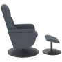 Sillón reclinable masaje con reposapiés terciopelo gris oscuro de , Sillones - Ref: Foro24-356701, Precio: 192,05 €, Descuent...