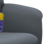 Sillón reclinable masaje con reposapiés terciopelo gris oscuro de , Sillones - Ref: Foro24-356701, Precio: 192,05 €, Descuent...