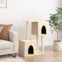 Rascador para gatos con postes de sisal color crema 86 cm de , Mobiliario para gatos - Ref: Foro24-172100, Precio: 46,20 €, D...