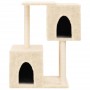Rascador para gatos con postes de sisal color crema 86 cm de , Mobiliario para gatos - Ref: Foro24-172100, Precio: 46,20 €, D...