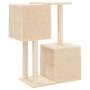 Rascador para gatos con postes de sisal color crema 86 cm de , Mobiliario para gatos - Ref: Foro24-172100, Precio: 46,20 €, D...