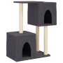 Rascador para gatos con postes de sisal gris oscuro 86 cm de , Mobiliario para gatos - Ref: Foro24-172102, Precio: 39,31 €, D...