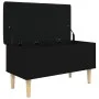 Black engineered wood storage bench 82x42x46 cm by , Benches for halls and storage - Ref: Foro24-835076, Price: 83,59 €, Disc...